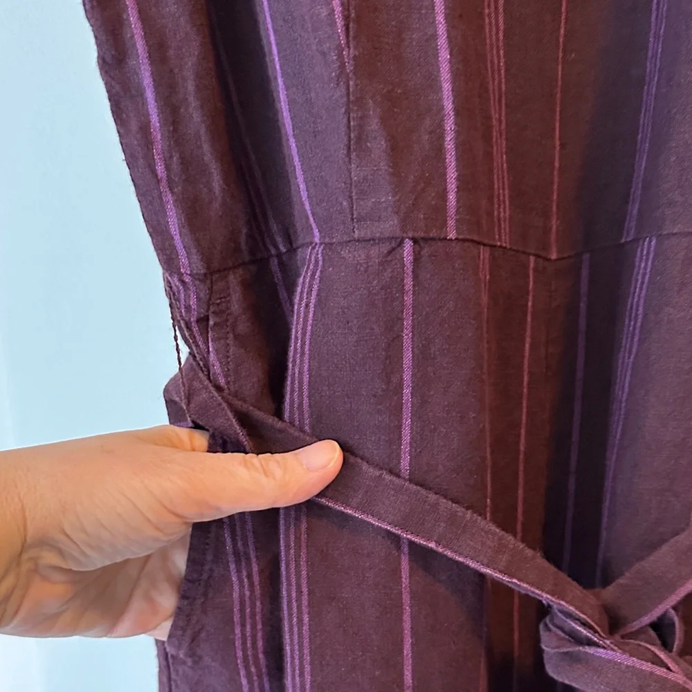 Eileen Fisher Wide-leg Linen Jumpsuit - Picture 4 of 8